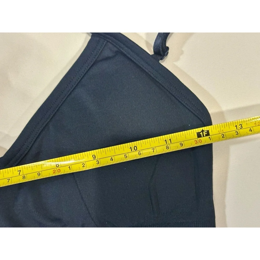 Lululemon NAVY BLUE V Neck Seamless Sports Bra Size 4